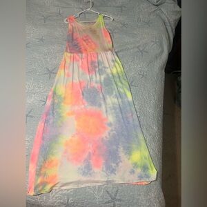 long summer dress tye dye